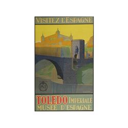 TOLEDO (PNT). BALDRICH. 1929. 100x70cm. (40x27in.). Litografía. A-. Entelado. TURISMO. ESPAÑA.