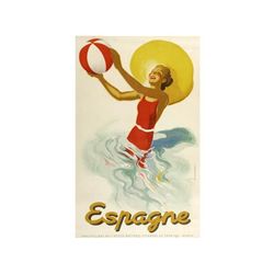 ESPAGNE. MORELL. (1940 CA.). 100x70cm. (40x27in.). Litografía. A-. Entelado. TURISMO. ESPAÑA.