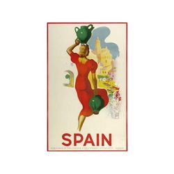 SPAIN. CADAQUES. MORELL. 1940. 100x70cm. (40x27in.). Litografía. B+. Entelado. TURISMO. ESPAÑA.