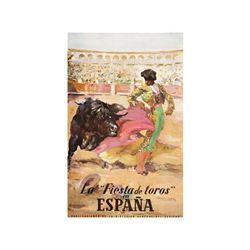 LA FIESTA DE TOROS EN ESPAÑA. CASERO, ANTONIO. 1960 ca. 100x62 cm. (39,2x24,3 in.). Offset. A -. San