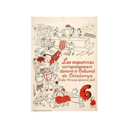LES ESQUERRES COMPAREIXEN DAVANT EL TRIBUNAL DE CATALUNYA. El dia 16 serà dictat el fall. 1936. 100x