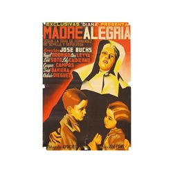 MADRE ALEGRIA. REMAU?. 1935. 100x70 cm. (39,2x27 in.). Litografía. B -. Graficas Valencia. CINE. Fal