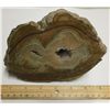 Image 2 : Cut & Coated Banded Agate & Quartz Geode