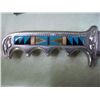 Image 2 : Native Style Turquoise Inlay Knife - 7" Blade