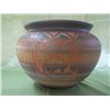 Image 1 : Large Painted & Etched Navajo Red Clay Jar