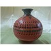 Image 1 : Navajo Painted & Etched Red Clay Vase