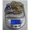 Image 8 : Linarite On Quartz & Fluorite - Bingham, NM