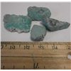 Image 1 : Lot Of 4 - Light Blue Turquoise Nuggets