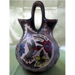 Hummingbird Wedding Vase - Navajo Horsehair