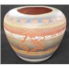 Image 1 : Large Navajo Butterfly Painted & Etched Vase