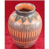 Image 2 : Painted & Etched Navajo Red Clay Vase