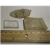 Image 1 : 3 Calcite Specimens - 1 Transparent