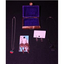 Southwest Jewelry Assortment w/Horn Box