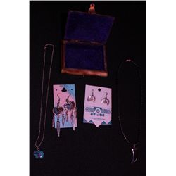 Southwest Jewelry Assortment w/Horn Box