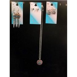 Native Style Jewelry - Necklace & 3 Pair Earrings