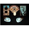 Image 1 : Sand Painted Electric Decor & 2 Cowboy Hat Magnets