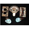 Image 1 : Sand Painted Electric Decor & 2 Cowboy Hat Magnets