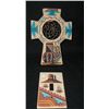Image 1 : Sand Painted Ceramic Cross & Wall Switch Plate