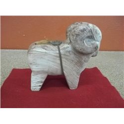 Stone Carved Ram - Jemez Artist Adrian Wall