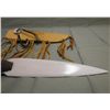 Image 2 : Native Decorative Bone Knife w/Leather Sheath