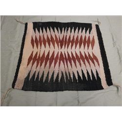 Small Navajo Wool Textile Rug - 16" x 16-1/2"