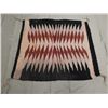 Image 1 : Small Navajo Wool Textile Rug - 16" x 16-1/2"