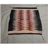 Image 2 : Small Navajo Wool Textile Rug - 16" x 16-1/2"