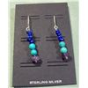 Image 2 : Lapis Lazuli, Turquoise & Amethyst Drop Earrings