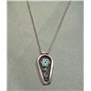 Image 2 : Native Sterling & Turquoise Pendant w/Necklace