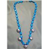 Image 1 : Turquoise, Lapis Lazuli & Silver Necklace