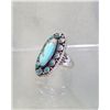 Image 2 : Sterling Silver & Turquoise Ring - Size 5-1/2