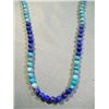 Image 2 : Turquoise & Lapis Lazuli Beaded Necklace