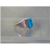 Image 2 : Sterling Silver & Turquoise Ring - Size 8-1/2