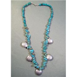 Turquoise & Silver Southwestern Necklace