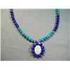 Image 2 : Lapis Lazuli, Turquoise & Sterling Silver Necklace