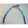 Image 3 : Lapis Lazuli, Turquoise & Sterling Silver Necklace