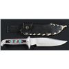Image 2 : Native Style Turquoise Inlay Knife - 5-1/2" Blade