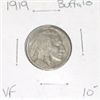 Image 1 : 1919 BUFFALO NICKEL RED BOOK VALUE IS $10.00 *RARE EARLY VERY FINE GRADE*!!