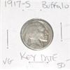 Image 1 : 1917-S BUFFALO NICKEL RED BOOK VALUE IS $50.00 *RARE KEY DATE VERY GOOD GRADE*!!