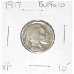 1917 BUFFALO NICKEL RED BOOK VALUE IS $10.00 *RARE EARLY VERY FINE GRADE*!! COIN CAME OUT OF SAFE!!