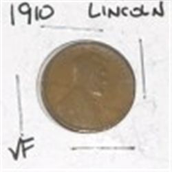 1910 LINCOLN WHEAT PENNY *RARE VERY FINE GRADE*!! COIN CAME OUT OF SAFE!!
