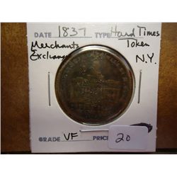 1837 HARD TIMES TOKEN