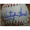 Image 2 : WHITEY FORD AUTOGRAPHED BASEBALL WITH CERTIFICATE