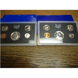 1968 & 69 US PROOF SETS (WITH BOXES)