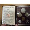 Image 1 : 1957 SPAIN 6 COIN MINT SET ORIGINAL MINT PACKAGING
