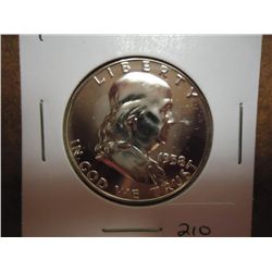 1958 FRANKLIN HALF DOLLAR GEM PROOF