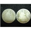 Image 1 : 1858-O AND 1876 SEATED LIBERTY HALF DOLLARS