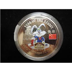 1999 MACAU TRADE DOLLAR COLORIZED (PF LIKE) UNC