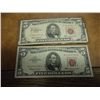 Image 1 : 2-1963 $5 US NOTES RED SEALS