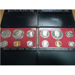 1973 & 74 US PROOF SETS (WITH BOXES)
